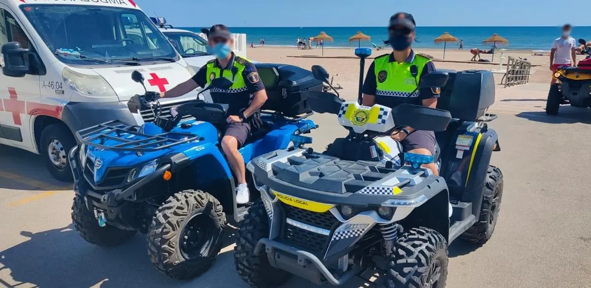Quad ATV para policía y seguridad